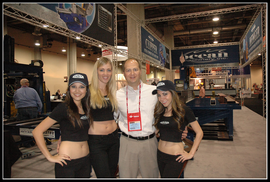 Ocean Machinery at the 2012 NASCC Dallas TX. Steel Fabricating Machinery Experts.