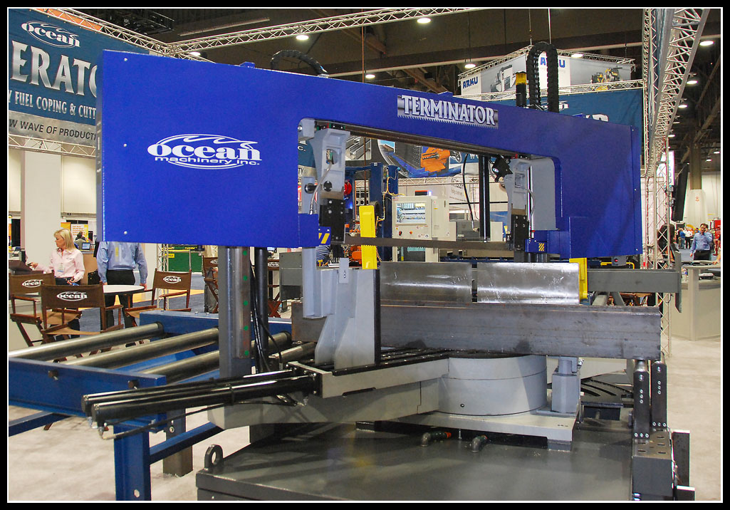 The all new Ocean Terminator DCM 1825 dual column double mitering band saw